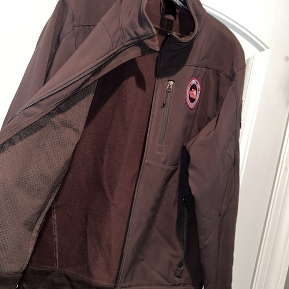 𝅺Rare Northface brown soft shell 1990 Trans-Antarctica Expedition coat size med - Picture 2 of 12